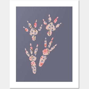 Guinea Pig Paw Prints Posters and Art